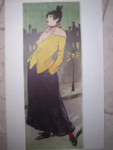 LUCIEN METIVET Darstellung Eugenie Buffet Jugendstil Plakat 1980-er - Bild 1 von 9