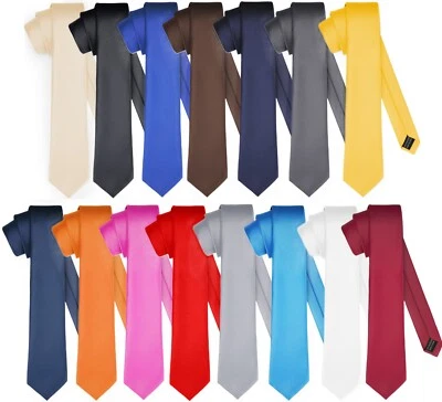 Ladeheid Klassische Herren matt Vielfältige Farben 150cm x 8cm Krawatte