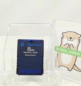 PS2 Memory Card Midnight Blue SCPH-10020 8MB Memory card only Sony Official - Picture 1 of 12