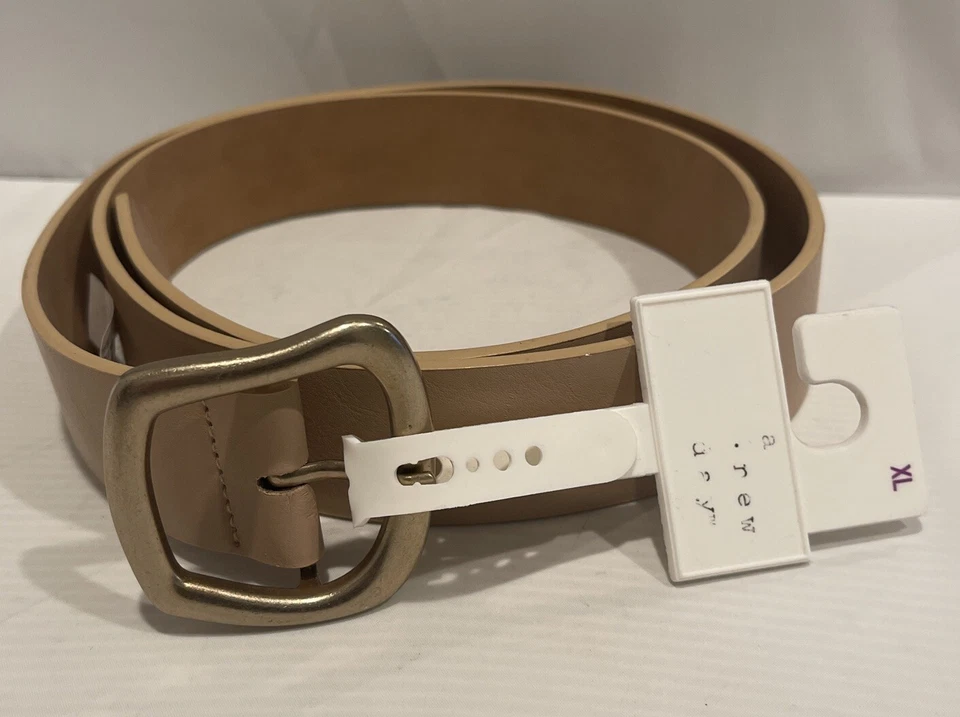 A New Day Belt Women’s Tan Neutral Belt Women’s Size XL NWT Beige 44-46” - Image 1 of 1