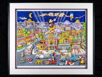 Charles Fazzino Limited Edition 3D Art "Mickeywood" - Image 1 of 4