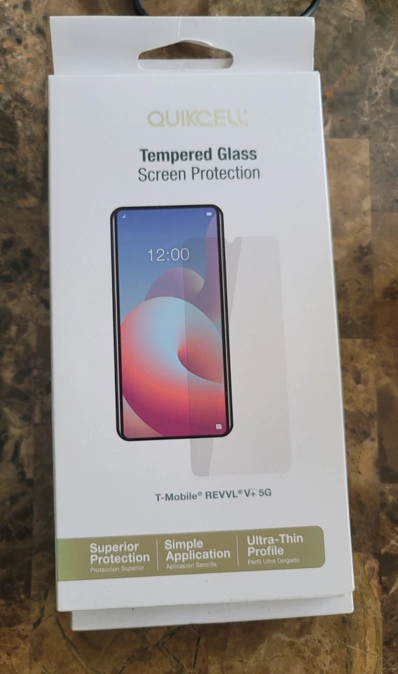 Quikcell T-Mobile Revvl V+ 5g Tempered Glass Screen Protector NEW - Image 1 of 1