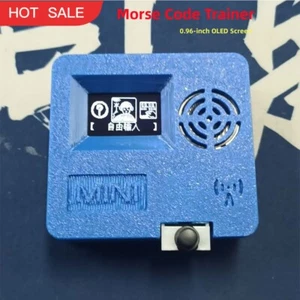 Mini CW Key Version Morse Code Trainer HAM Radio Learning 0.96" OLED Screen - Zdjęcie 1 z 8