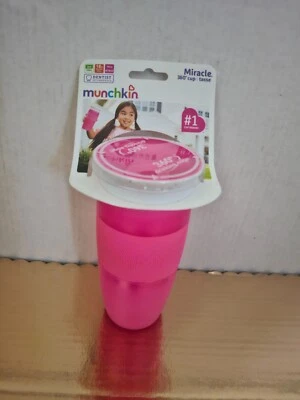 Copo Munchkin Miracle 360 Sippy, rosa, 14 onças rosa - Imagem 1 de 4