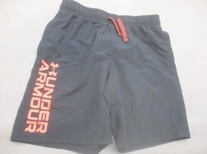 Under Armour Size L Boy Black Drawstring Lightweight Athletic Running Shorts 838 - Picture 1 of 7
