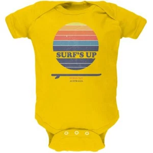 Surf's Up Byron Bay Australia Soft Baby One Piece - Picture 1 of 4