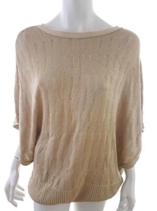 ASOS T. 12 (40) Beige Blusa Túnica de punto Viscosa Manga 3/4 - Imagen 1 de 5