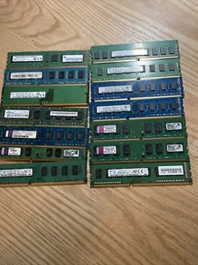 Lot of mix 14Kingston PC2-6400 4GB DIMM 800 MHz DDR2 SDRAM Memory KVR800D2K2/4GR - Picture 1 of 11