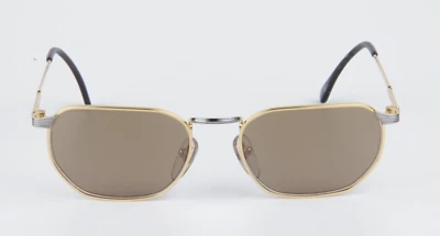 Gafas de sol personalizadas doradas plateadas Vuarnet 048 gafas vintage marrón Foto 1 de 4