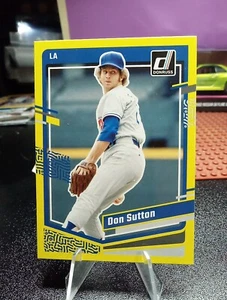 2023 Panini Donruss - Yellow #156 Don Sutton - Picture 1 of 2