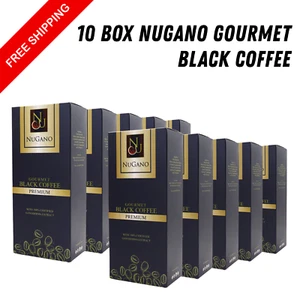 10 Cajas Nugano Ganoderma Café Negro Original 100% Gourmet Café Seta Reishi - Imagen 1 de 13