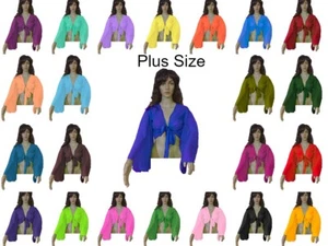 Casual Party V Neck Vintage Ruffle Crop Top Ruffle Wrap Top Tie Plus Size C10 - Picture 1 of 67