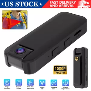 4K HD Night Cam Mini Camera Camcorder Body Police Cam w/ WIFI Audio Video DVR IR - Picture 1 of 14