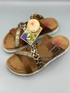 RELIFE Sandalen mit Muster Gr. 37 mit Massage-Elemente Reflexzone der Fersen F15 - Bild 1 von 7