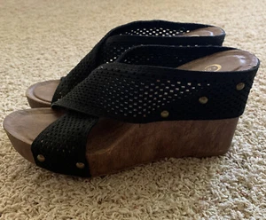 Cato Women's Platform Sandal Black Size 8M EUC - Picture 1 of 5