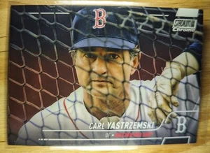 2022 Carl Yastrzemski Topps Stadium Club Chrome MLB #304 Boston Red Sox Baseball - Picture 1 of 3