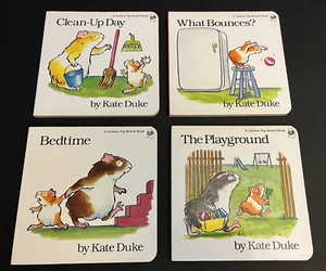 Lot of 4 Guinea Pig Board Books Kate Duke Vintage 1986 E. P. Dutton Picture - Imagen 1 de 7