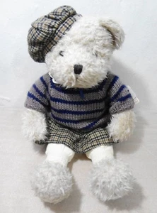 Ganz Heritage Collection Off-White Oso de Peluche Niña Sombrero Suéter Falda H155AS NUEVO - Imagen 1 de 7