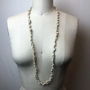 Umbonium Swirl Shell Cluster Necklace 38" Long Single Strand Hawaiian Beach - Picture 1 of 5
