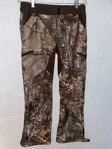 Women's S REALTREE Xtra Softshell Camo Hunting Pants Scent Factor Fleece lined - Picture 1 of 9