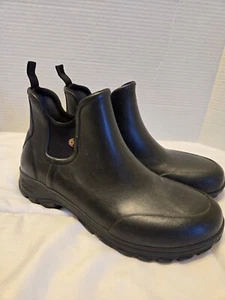Stivali da pioggia Bogs uomo Savie Slp Bt neri taglia 8 slip on world gomma impermeabili da lavoro - Foto 1 di 9