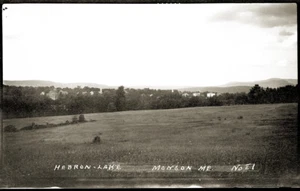 EARLY 1900s POSTCARD FILM NEGATIVE, "HEBRON LAKE, MONSON MAINE #81" - Imagen 1 de 1