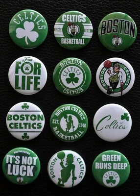 Boston Celtics  - 1 1/2" Inch Magnet Set (Set of 12) - Image 1 of 2