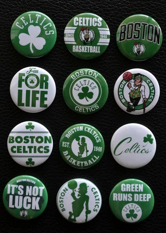 Boston Celtics  - 1 1/2" Inch Magnet Set (Set of 12) Cover