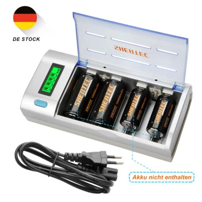 LCD Batterieladeger Akku Ladegerät Für AA AAA C D 9V Ni-MH Ni-CD Aufladegerät - Bild 1 von 4