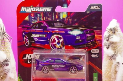 Majorette 2025 Nissan Skyline GTR R34 Midnight Purple JDM Legends 1/64 - Photo 1/4