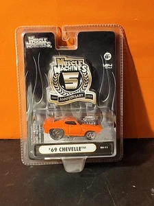 Muscle Machines 5th Anniversary 1969 Orange Chevy Chevelle 1:64 Scale ~ NIB - Picture 1 of 2