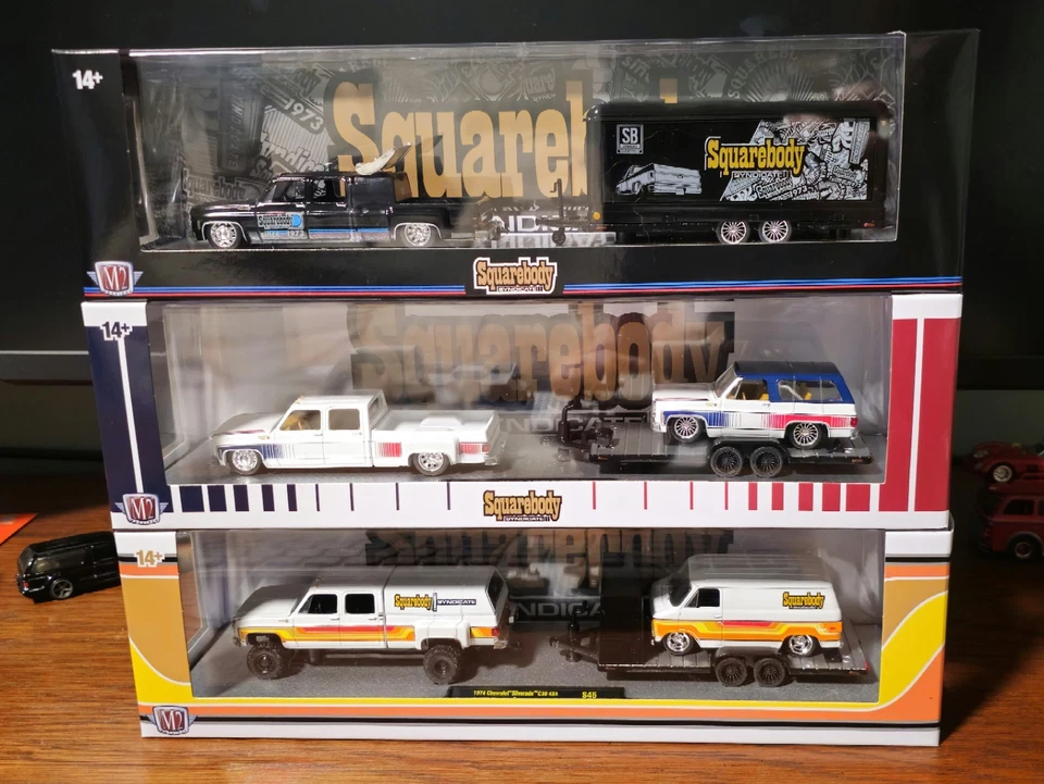 2025 M2 Machines Squarebody Syndicate Auto Haulers SET OF 3!! FREE SHIPPING - Image 1 of 4