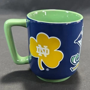 Notre Dame Fighting Irish Ceramic 16 oz Relief (3D) Mug - Very Good - Picture 1 of 8