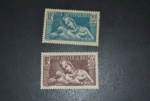 FRANCE SCOTT #B64-B65 FRANCE AND INFANT SEMI-POSTAL MNH SET OF 2 - Picture 1 of 1