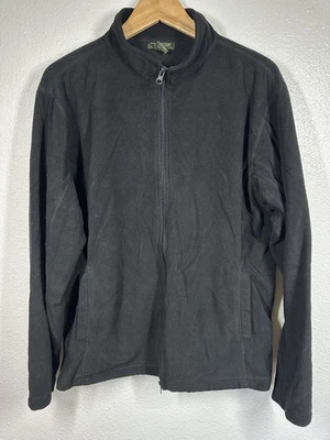 Chaqueta Great Northwest para mujer 1X negra cremallera completa polar capa cálida aire libre acogedora Foto 1 de 4