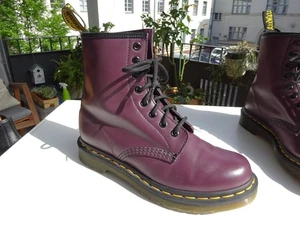 DR.MARTENS DR. MARTENS 1460 W Damen Leder Aubergine England Gr.38(UK5) f.Neuw - Bild 1 von 18