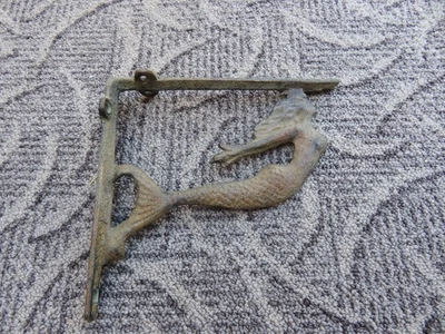 Cast Iron MERMAID Bracket Garden Brace Shelf Bracket Corbels Beach Nautical - Image 1 of 4