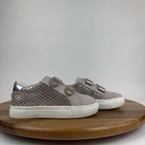Niñas Pequeñas Steve Madden Rowdy Rosa Estrás Informales Tenis Zapatos Talla 11 C - Imagen 1 de 9