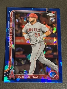 2025 Topps Chrome Sapphire Niko RC Kavadas Los Angeles Angels #20 Rookie - Picture 1 of 2
