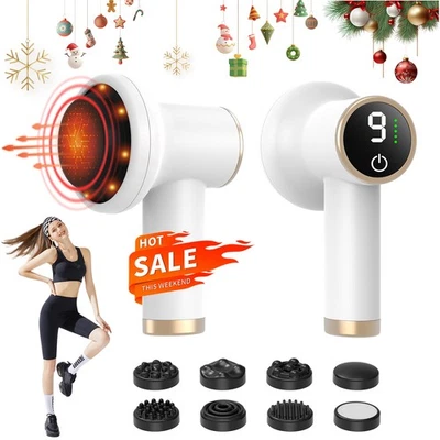 Massageador corporal 9 modos 8 cabeças 1800mAh máquina de relaxamento portátil portátil - Imagem 1 de 4