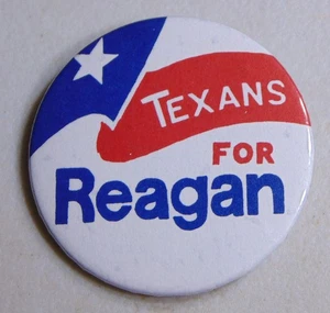 Ronald Reagan 1976 Texas Kampagne Pin Button Politisch - Bild 1 von 2