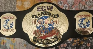Tommy Dreamer & Justin Credible Signed ECW World Heavyweight Championship Belt - Picture 1 of 8