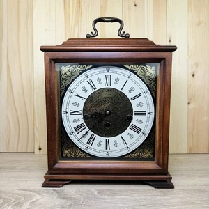 Orologio vintage Linden Westminster carillon cappotto in legno con chiave RARO LEGGI - Foto 1 di 11