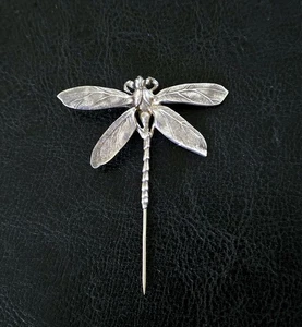 🪷HTF! DE COLECCIÓN GORHAM 925 LIBÉLULA ESTERLINA EN VUELO PALO PIN/BROCHE - Imagen 1 de 11