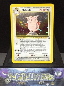 Pokemon Karte Clefable 5/130 Holo Base Set 2 WOTC Holo Rare Near Mint - Bild 1 von 4