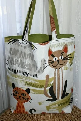 Einkaufstasche , Wendetasche Stofftasche Beutel Shopper  selbst genäht - Bild 1 von 4