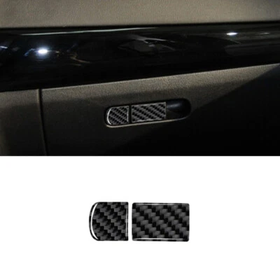 2X Carbon Fiber Passenger Storage Box Switch Cover Trim For Mazda CX-5 2013-2015 - Image 1 of 4