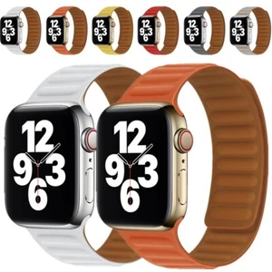 Correa de correa magnética de silicona para Apple Watch Series 7 6 5 4 3 2 1 SE - Imagen 1 de 34