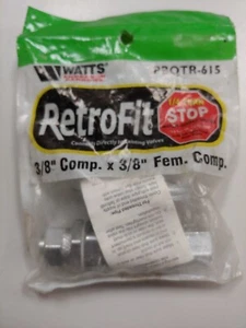Watts Retrofit 3/8" Comp. X 3/8" Fem Comp. - Picture 1 of 3