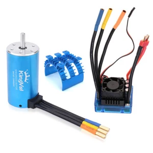 KingVal 3670 bürstenloser Motor + 80A bürstenlos ESC + Kühlkörper für 1/8 1/10 RC Auto - Bild 1 von 12